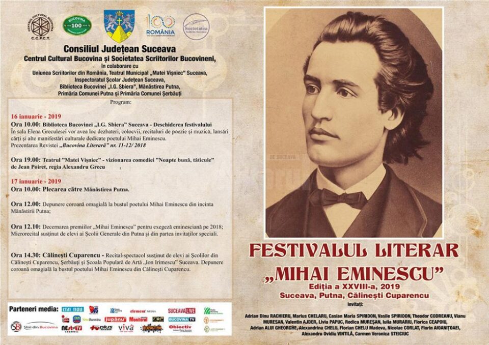 Festivalul Literar „Mihai Eminescu”, ediția a XXVIII-a