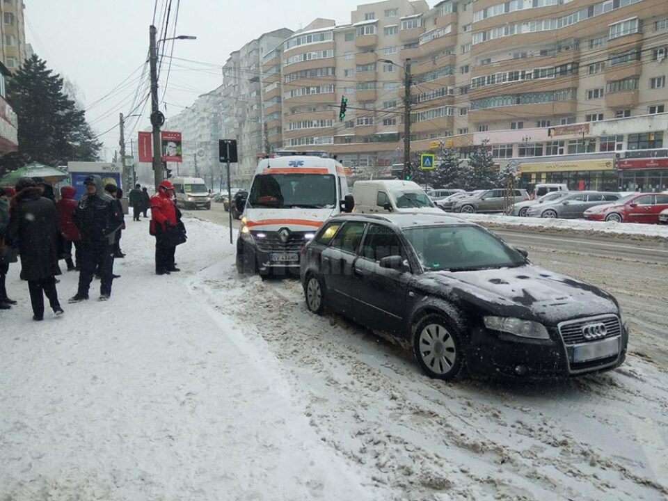 Mașina implicată în accident