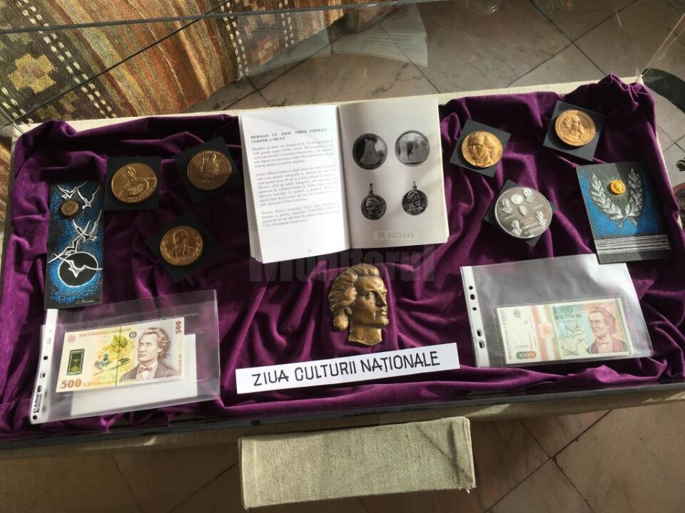 Expoziții dedicate poetului Mihai Eminescu, marți, la Gura Humorului