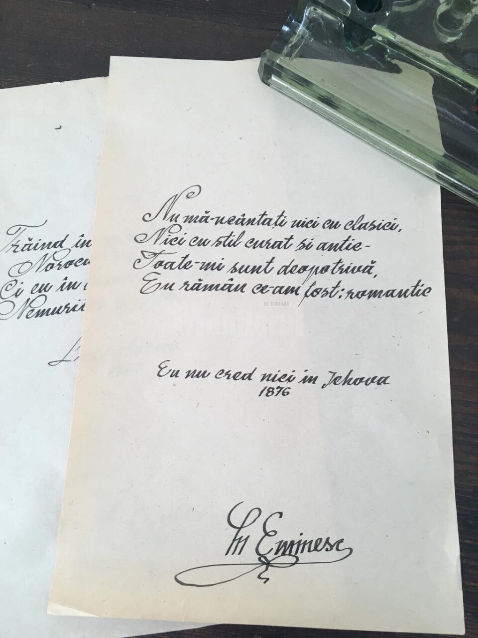 Expoziții dedicate poetului Mihai Eminescu, la Gura Humorului