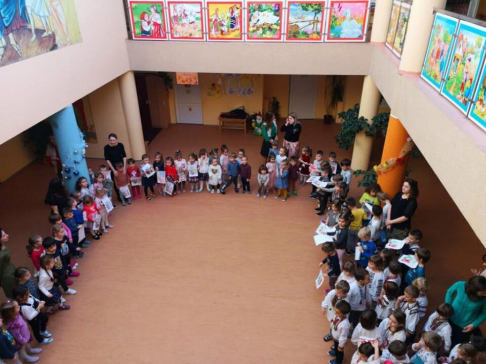 „De ziua ta, Mărite Eminescu…”, acțiune la Grădinița și Școala Primară „Sfântul Ioan cel Nou”