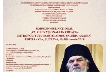 Simpozionul Național "Valori Naționale în creația Mitropolitului Bartolomeu Valeriu Anania”, ediția a VI-a