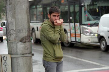 Tânărul șofer, șocat după producerea accidentului