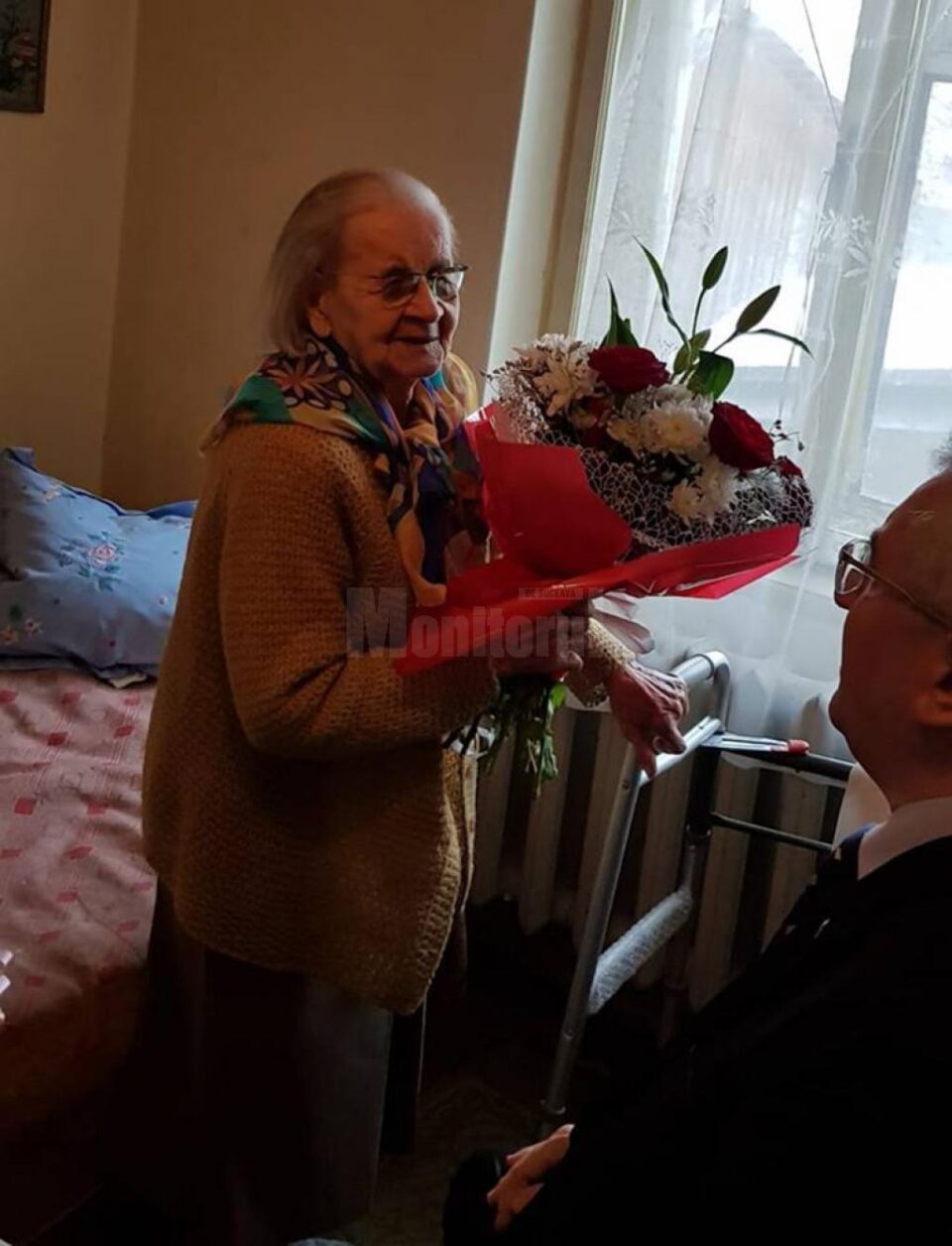 Cel mai vârstnic „Cetățean de onoare” al Sucevei, vizitat de primarul Ion Lungu