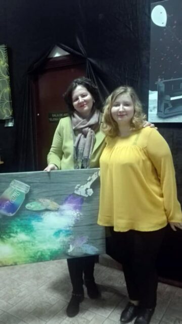 Momente emoționante la expoziția de grafică digitală „Îngeri pentru înger”, la Biblioteca Bucovinei