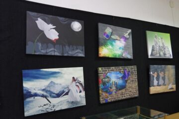 Momente emoționante la expoziția de grafică digitală „Îngeri pentru înger”, la Biblioteca Bucovinei