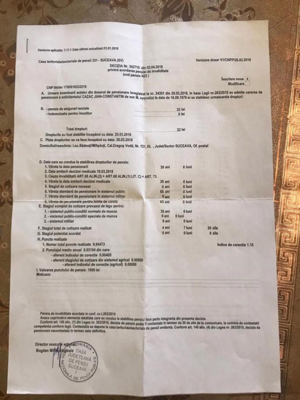 Un bărbat din Bădeuți cu ambele mâini amputate are nevoie urgent de proteze