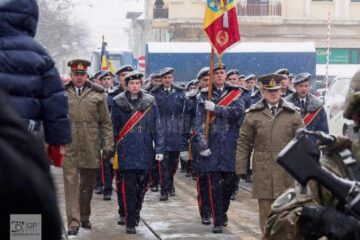 Elevi ai Colegiului Militar Câmpulung au defilat la Iași