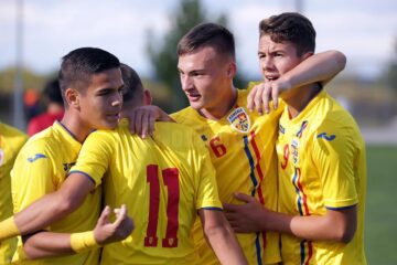 Sebastian Nechita, cu numărul 6 pe tricou, este un obișnuit al loturilor naționale de juniori