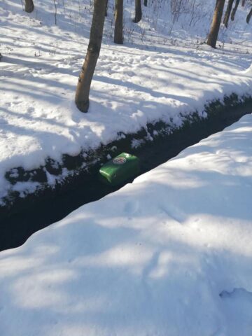 Coșurile de gunoi și băncile din Parcul Șipote, distruse de vandali Foto: Lăcrămiaora Georgeta