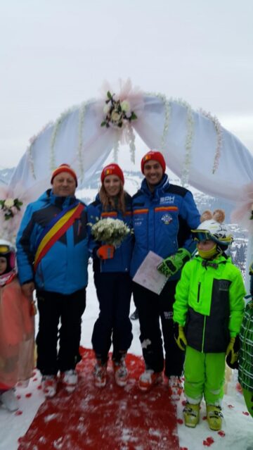 Cununie pe pârtie Sursa foto: Orion TV