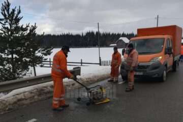 Lucrări executate la Poiana Stampei