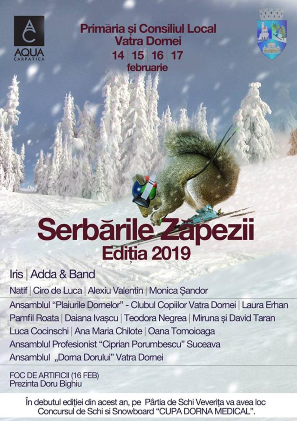 Sebările Zăpezii de la Vatra Dornei vor avea loc în perioada 14 - 17 februarie
