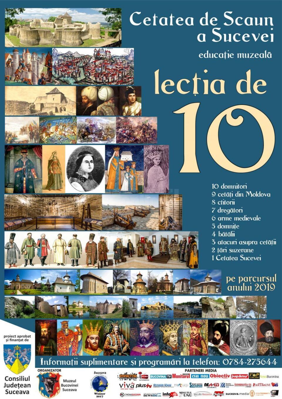 Proiectul educațional „Lecția de 10”, la Cetatea de Scaun a Sucevei