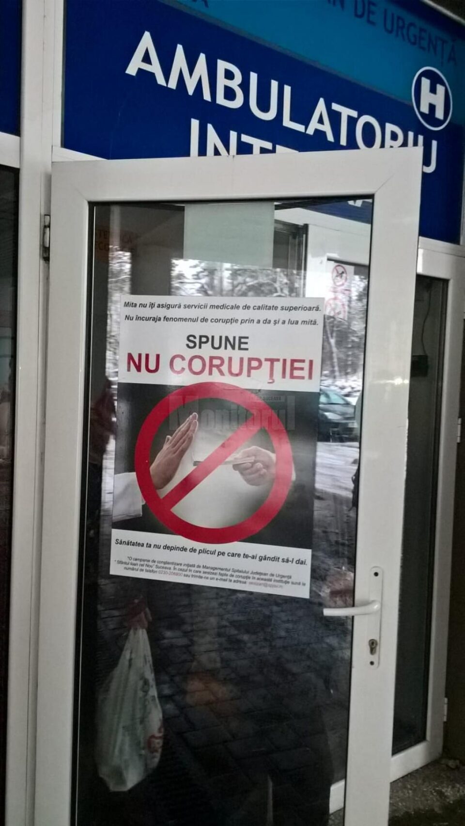Spitalul de Urgenta este impanzit cu afise anti-spaga