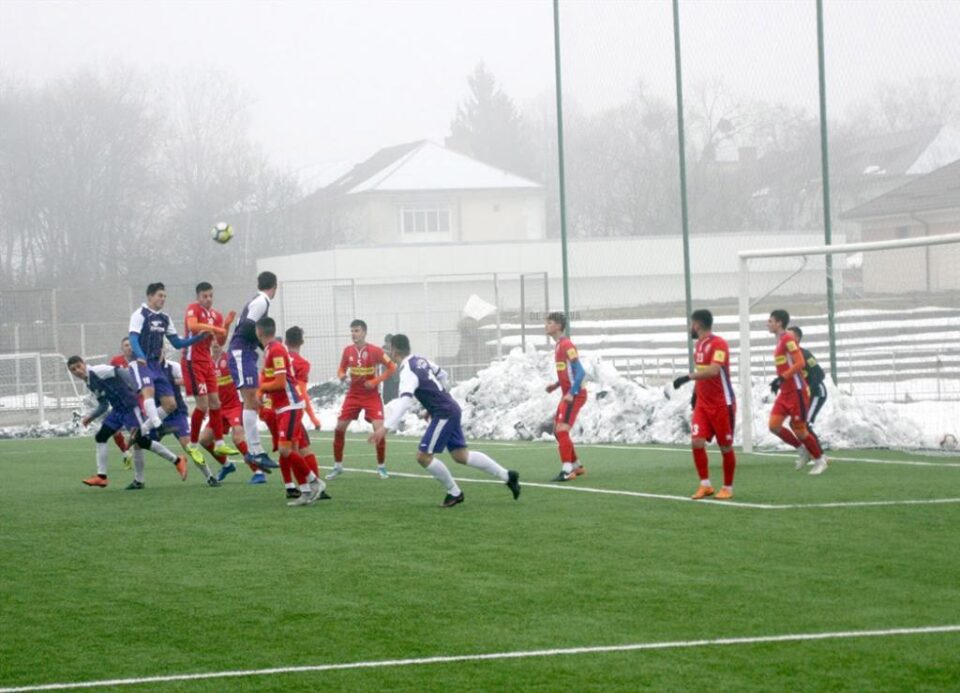 Șomuz a câștigat cu 3-1 amicalul cu FC II Botoșani. Foto Cronica de Falticeni