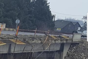 Balustrada care a cedat