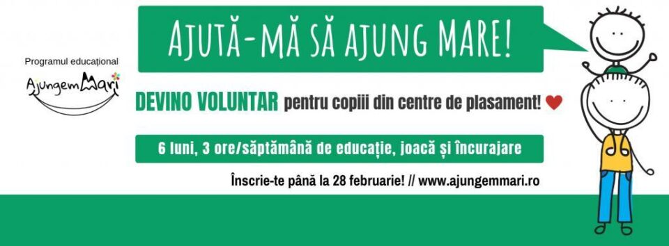 Ajută copiii din centre de plasament să ajungă MARI!