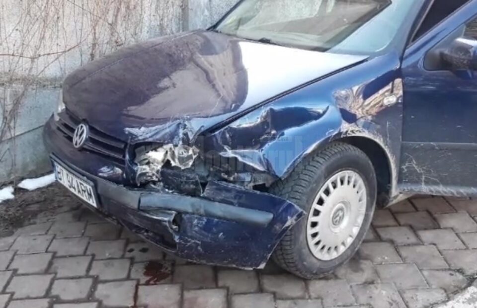 Mașina implicată în accident