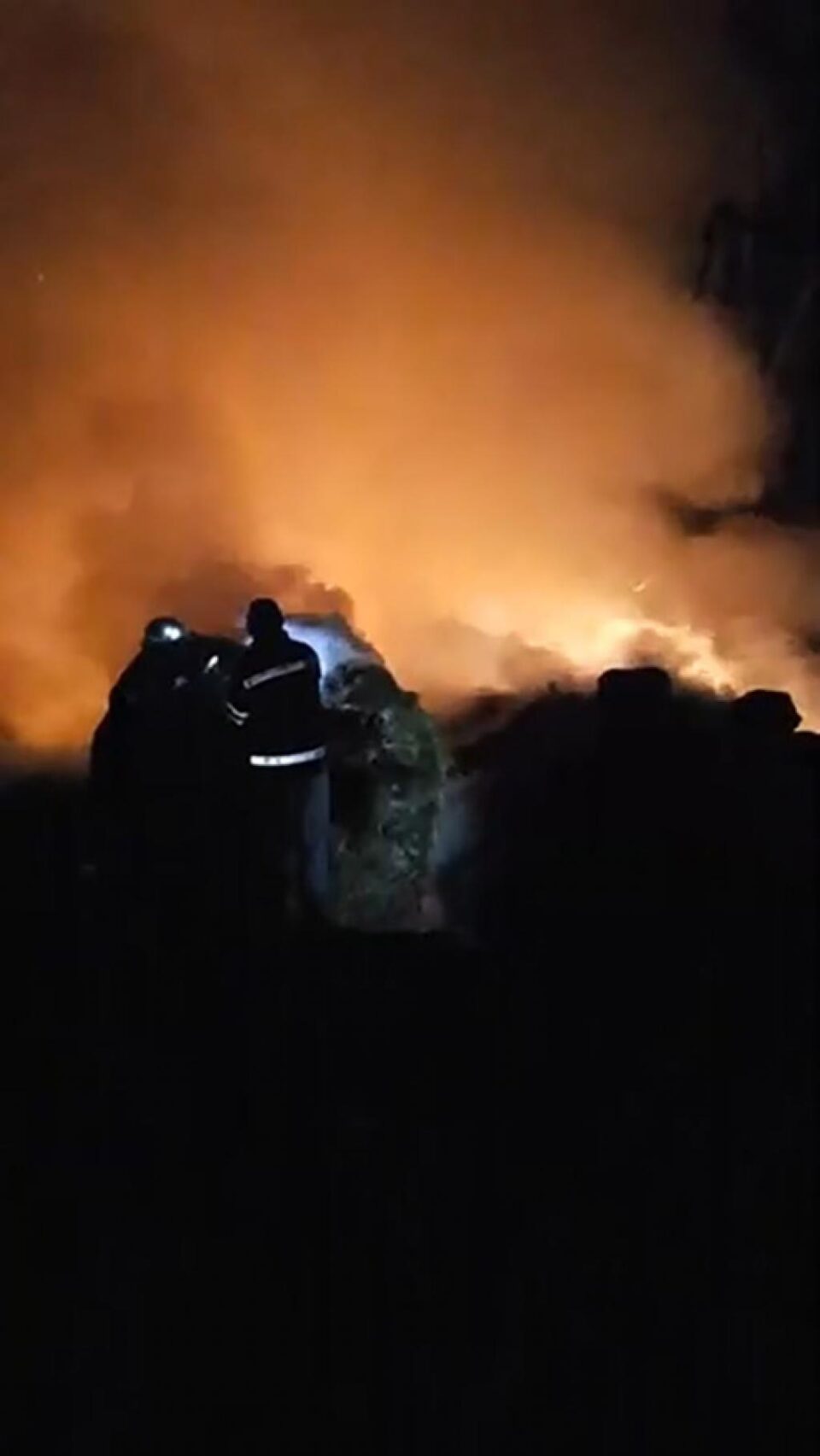 Un incendiu pus intenționat în toiul nopții a distrus furajele unei stâne la Bosanci