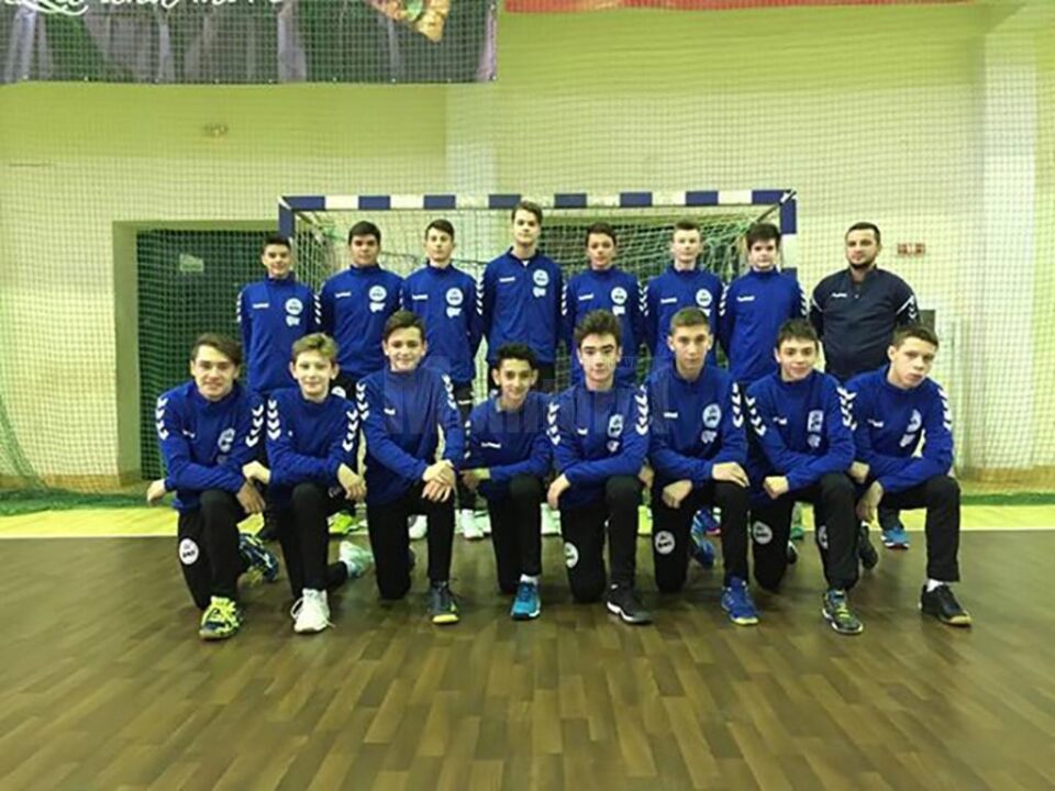 Echipa de handbal juniori III a Universității Suceava, antrenor Vasile Boca