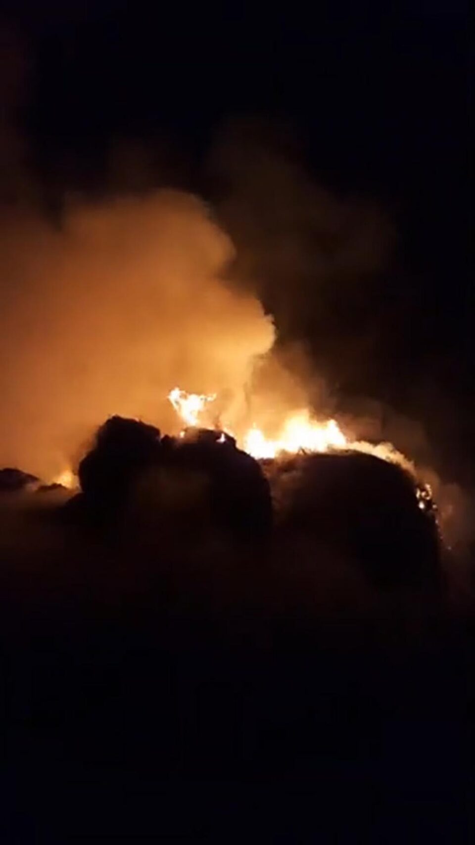 Un incendiu pus intenționat în toiul nopții a distrus furajele unei stâne la Bosanci