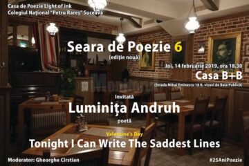 „Seară de poezie”, alături de poeta Luminița Andruh