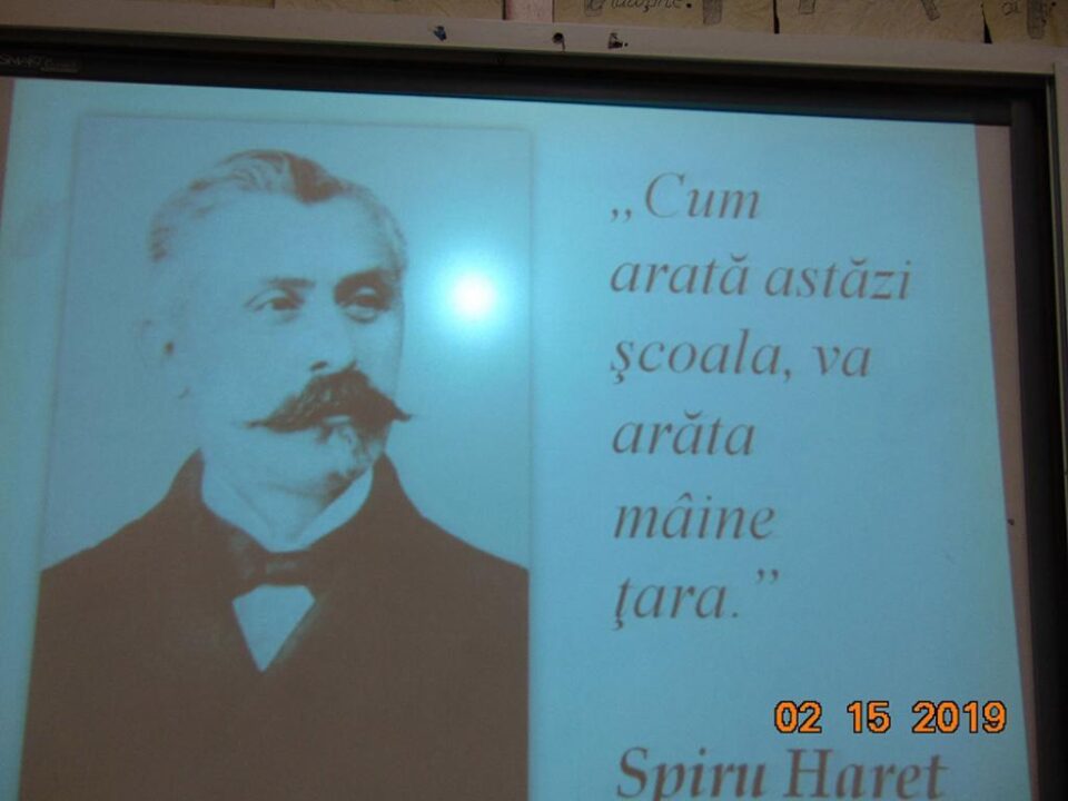 Personalitatea lui Spiru Haret, omagiată la Colegiul Național de Informatică