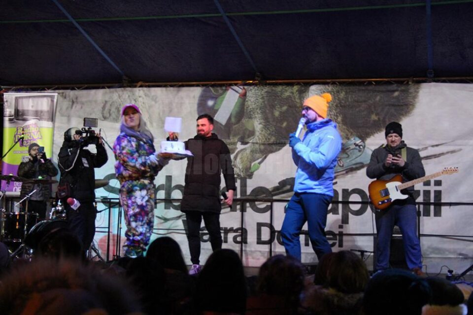 Cântăreața Adda, sărbătorită pe scenă la Serbările Zăpezii de la Vatra Dornei