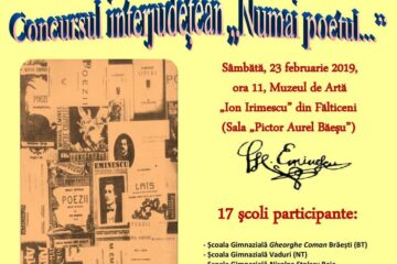Concursul interjudețean „Numai poetul...”