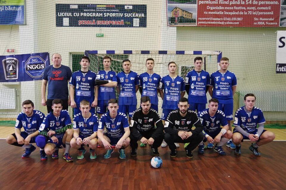 Echipa a doua de handbal a Universității Suceava, antrenor Ioan Tcaciuc