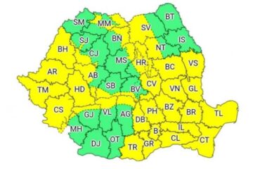 Informare meteorologică de Cod Galben