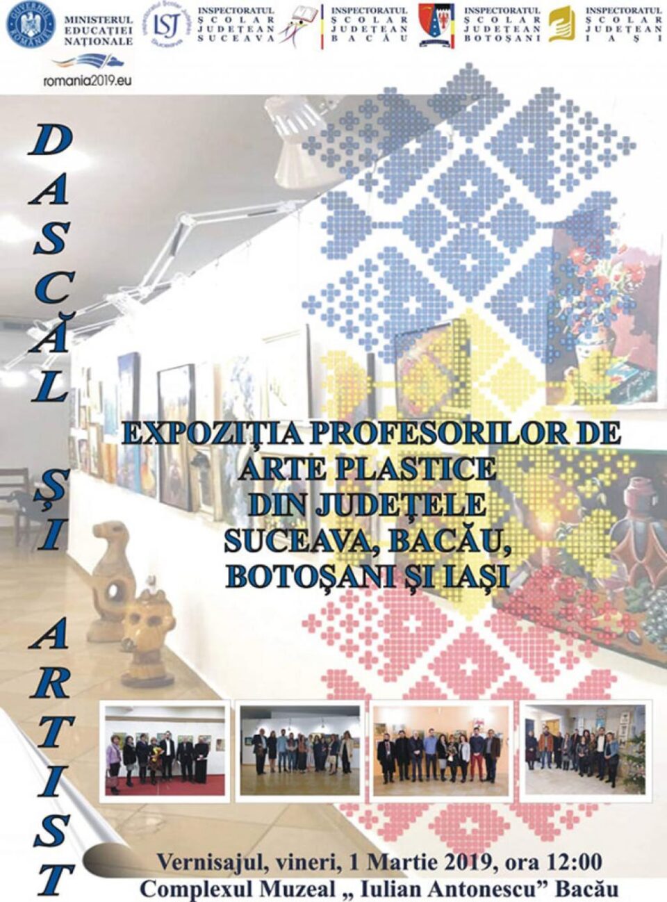 Profesorii de arte plastice din județele Suceava, Bacău, Iași și Botoșani, împreună la expoziția „Dascăl și Artist”