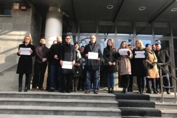 Procurorii au protestat tăcut, afișând doar câteva mesaje