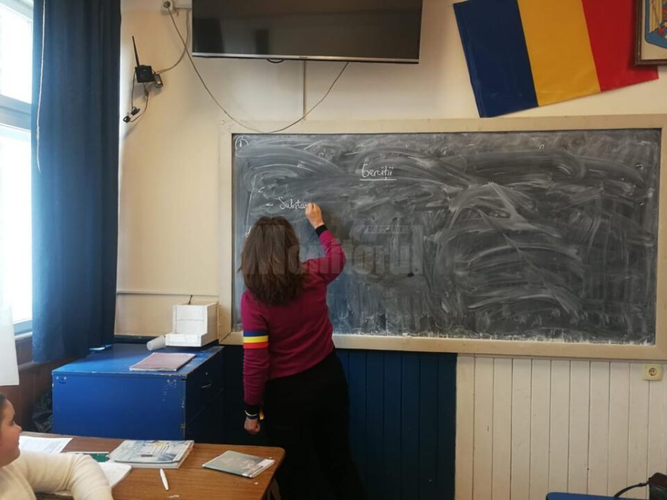 Profesori din județ au intrat la ore cu banderole tricolore în semn de protest