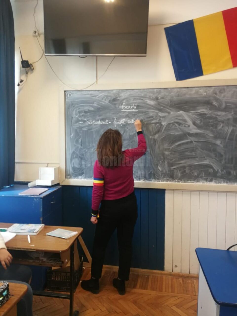 Angajații din învățământ au purtat, marți, banderole tricolore