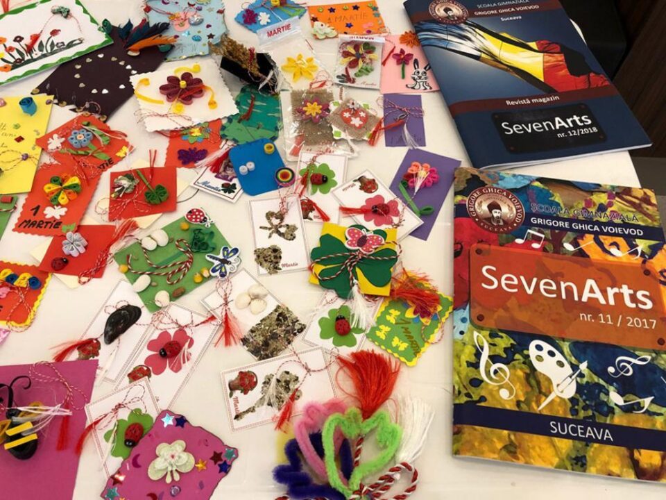 Târg caritabil de mărțișoare, organizat de Școala Gimnazială „Grigore Ghica Voievod” la Iulius Mall