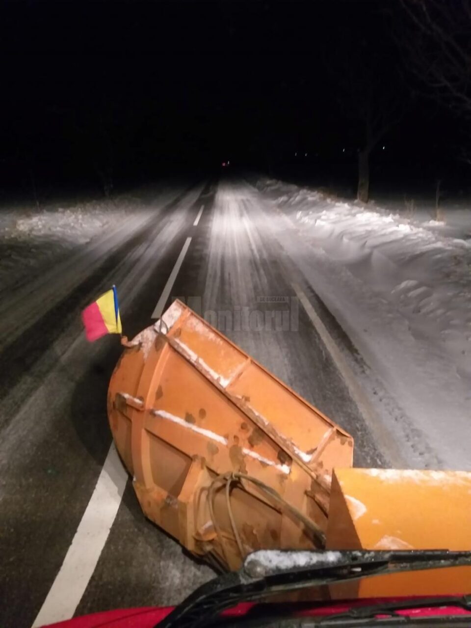 Circulație în condiții de iarnă în zona de munte