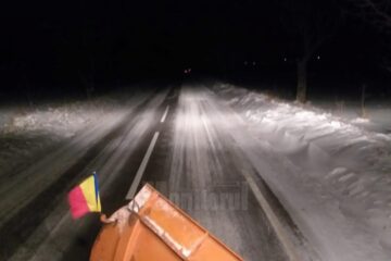 Circulație în condiții de iarnă în zona de munte