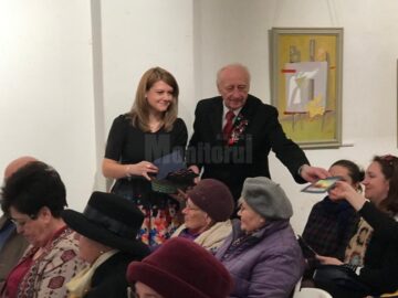 Artistul plastic Radu Bercea, la vernisajul expoziției de vineri