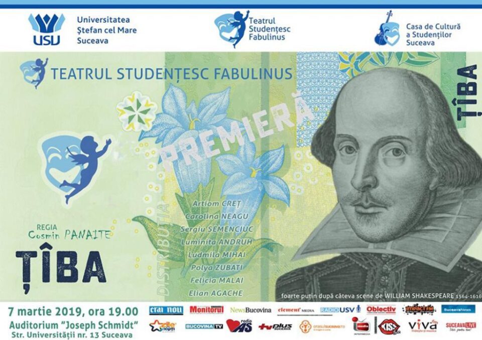 Teatrul studențesc Fabulinus aduce un nou spectacol pe scena Universității din Suceava Teatrul studențesc Fabulinus aduce un nou spectacol pe scena Universității din Suceava