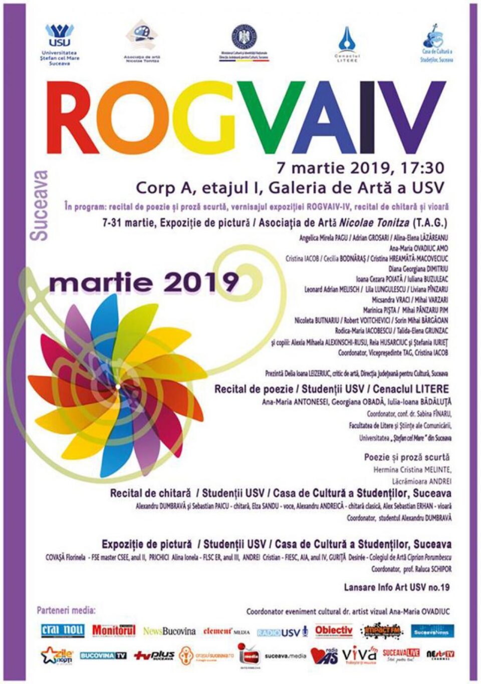 Evenimentul cultural ROGVAIV, ediția a IV-a, la Galeria de Artă a USV