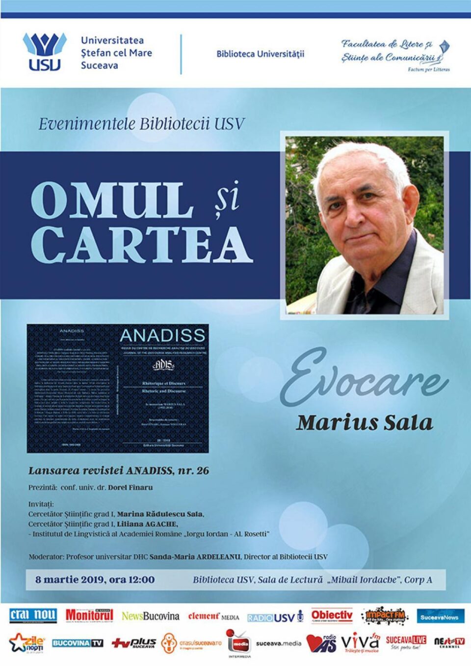 Eveniment dedicat memoriei academicianului Marius Sala, la USV