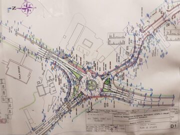 Proiectul sensului giratoriu de la intersecția cu noua rută ocolitoare