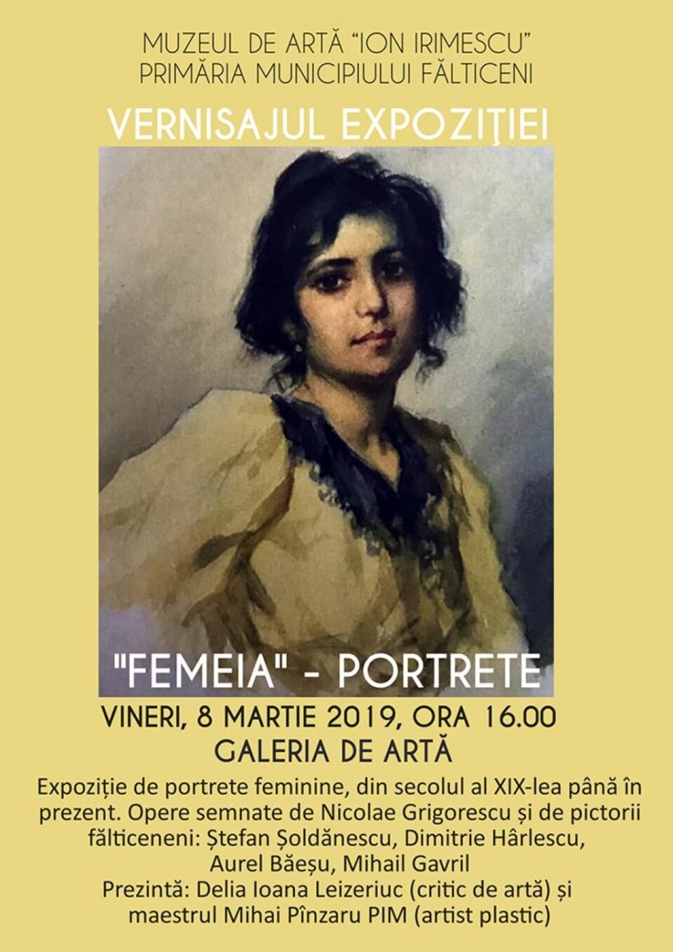 Vernisajul expoziției “Sărbătorim Femeia!”, la Muzeul de Artă “Ion Irimescu”