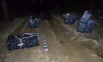 15.000 de pachete de țigări capturate cu focuri de armă la graniță