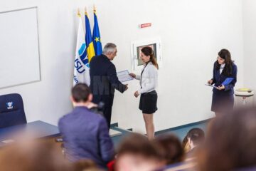 Andreea Carmen Bădăluță - Doctoranda anului la Școala Doctorală de Științe Aplicate și Științe Inginerești (foto Digital Media Center)