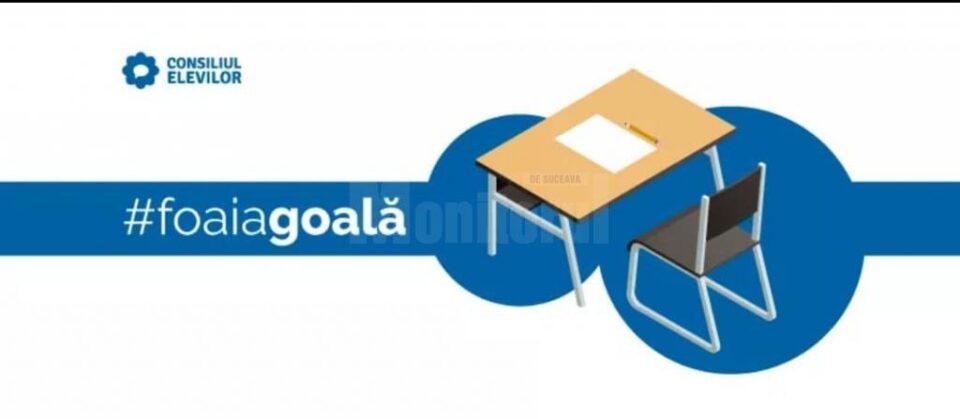 Consiliul Elevilor Suceava îndeamnă colegii să predea foaia goală la simulările examenelor