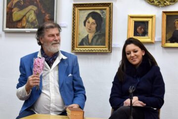 Caricaturistul și graficianul Mihai Pânzaru - PIM și criticul de artă Delia Ioana Leizeriuc