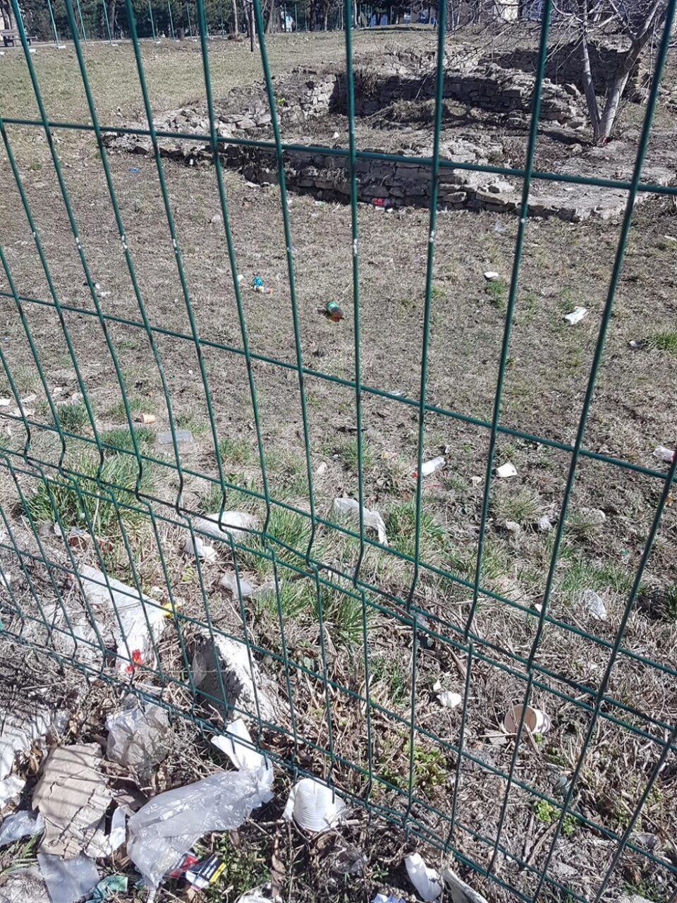 Ruinele de la Curtea Domnească, transformate în depozit de gunoaie de trecători